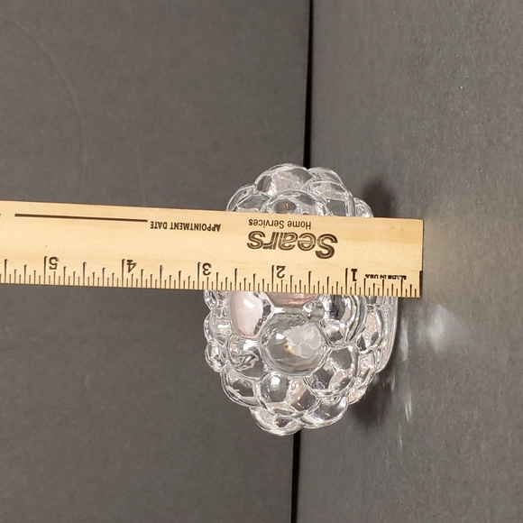 Orrefors Crystal Raspberry Candle Holder - Picture 11 of 12